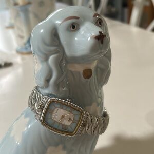 Judith Ripka Silver finished watch.